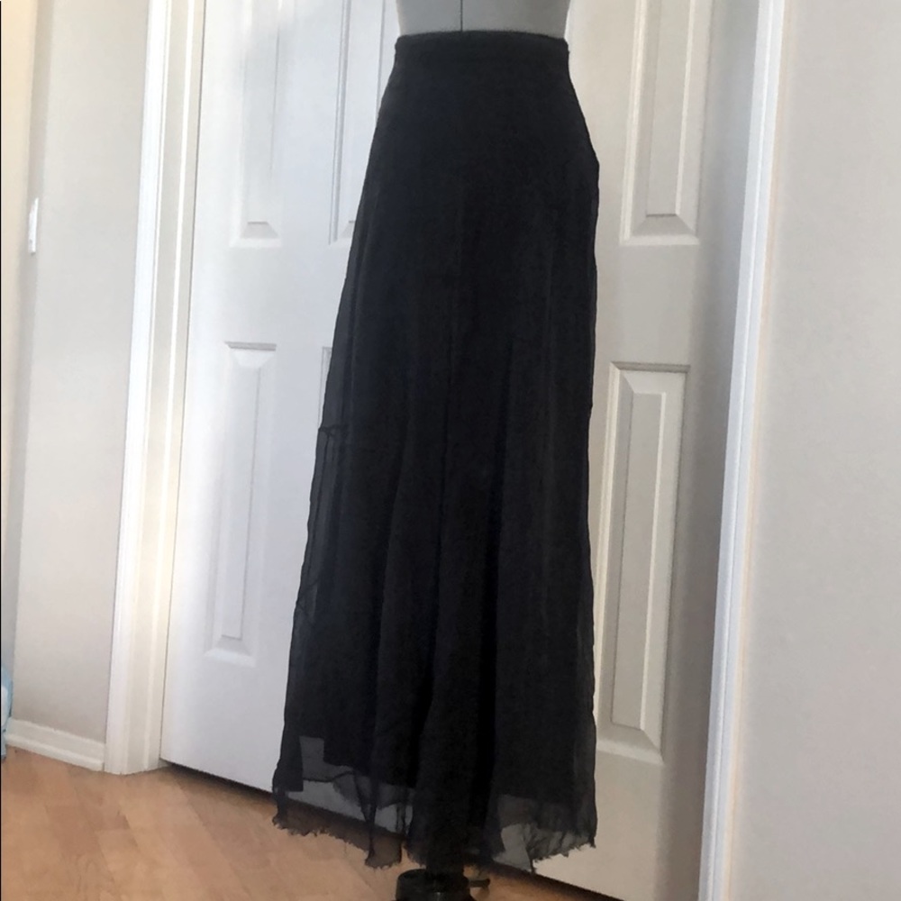 Rag and bone layered silk skirt. Blue size 0